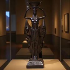 Authentic Ancient Egyptian Antique Rare of Statue Goddess Isis Figurine BC