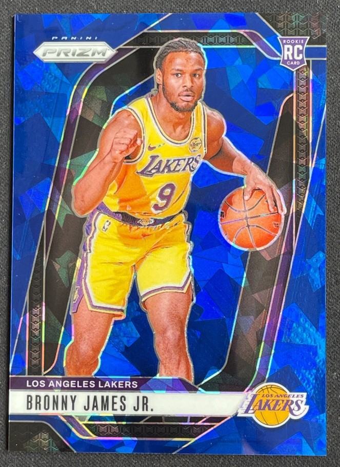 Bronny James Jr 2024-25 Panini Prizm Blue Ice Rookie 109/125 #243