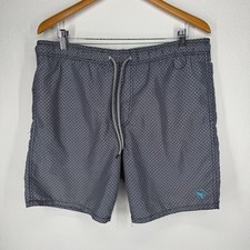 Ted Baker Navy Geometric Print Swim Shorts Trunks Lobster Logo Mens Size 3 L