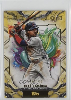 2025 Topps Inception Yellow 182/199 Jose Ramirez José Ramírez #39 1v9r