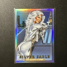 2024 SkyBox Marvel Masterpieces 92 Platinum Rainbow #81 Silver Sable