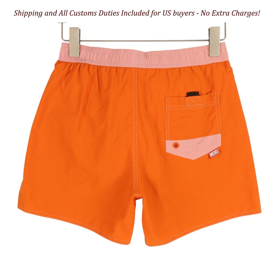 Diesel Bmbx-Wave 2.017 Traje de baño para hombre S Red Cordones Cintura Piscina PVP 95 Foto 4 de 4