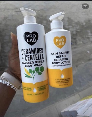 Pro Lab Skin Barrier Repair Ceramide Brightening Body Lotion + Body Wash Duo Set