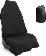 Universal Waterproof Car Front Seat Cover Non Slip Black Protector For SUV Truck