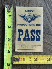 KISS Pass Hotter Than Hell Tour Nov 3 1974 Duluth MN Concert Vintage Kiss Aucoin