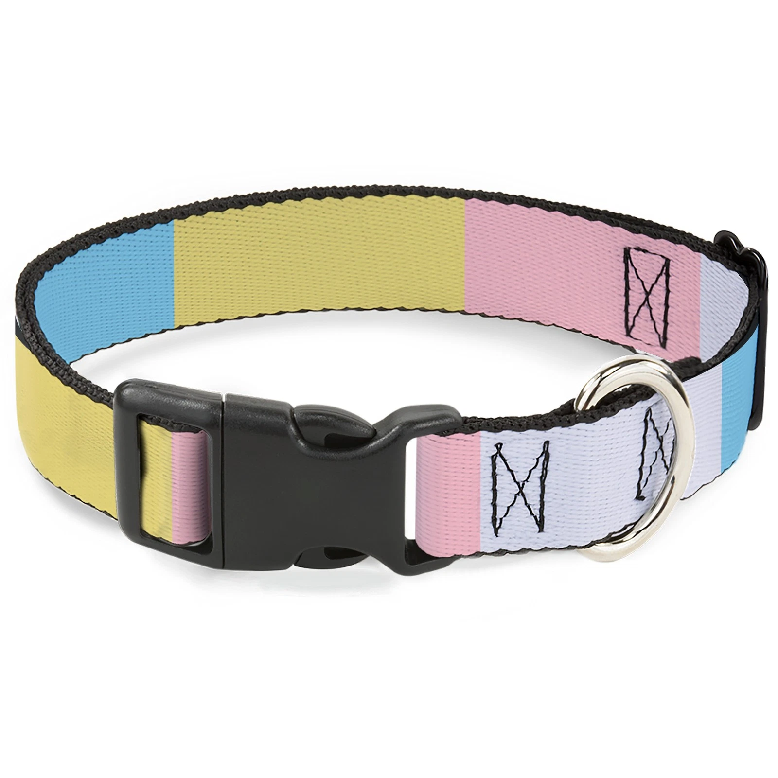 Plastic Clip Collar Summer Essentials Color Block 6 WIDE-Medium 16-23"