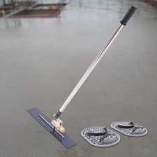 Long Handle Concrete Trowel Cement Surface Smoothing Tool with Finishing Shoes