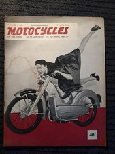 (323A) Revue MOTOCYCLES N°120, Avril 1954, 250 Zundapp, cross de Meaux