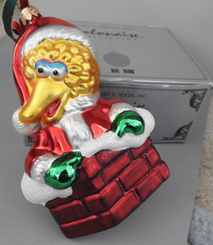 POLONAISE XMAS ORNAMENT Kurt S Adler BIG BIRD Sesame St. original box