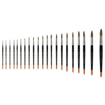 Raphael Series 8404 Red Kolinsky Sable Watercolour Brushes