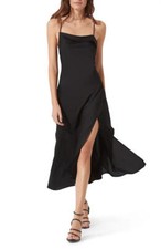 ASTR THE LABEL 286810 Cowl Slip Midi Dress, Size Small
