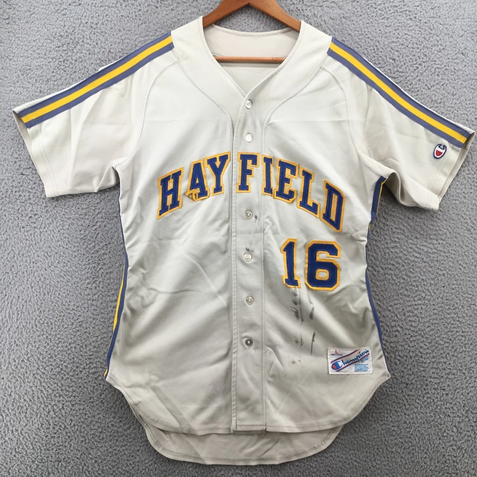 Champion Jersey Shirt Mens Large Hayfield 16 Short Sleeve Baseball Multicolor - Image 2 of 4