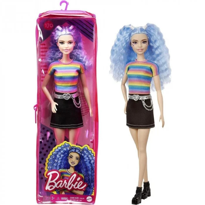Barbie Fashionista Con Camiseta Iris - Grb61