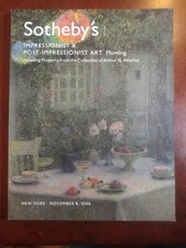2006 November 8 SOTHEBY'S New York Auction Post-Impressionist Art (MH188)