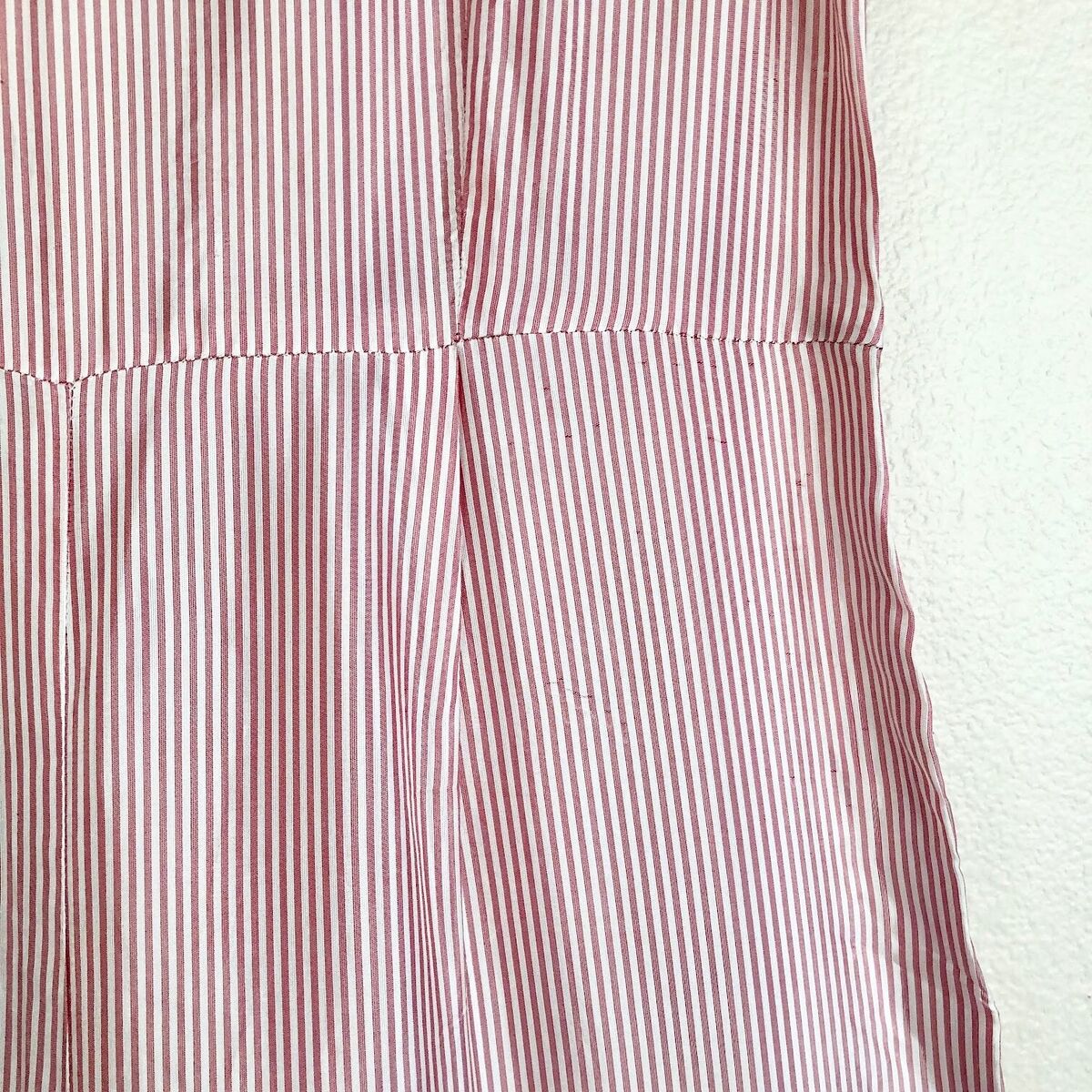 Vintage DRIES VAN NOTEN S/S 1996 Pink Striped Pleated Wide Vintage DRIES VAN NOTEN S/S 1996 Pink Striped Pleated Wide