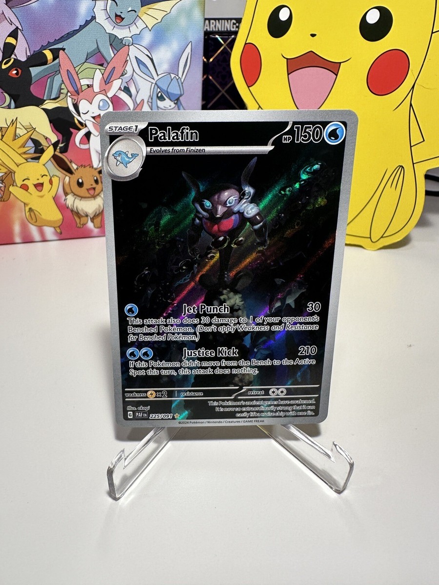 Palafin Paldean Fates 225/091 Illustration Rare Pokemon Card | eBay