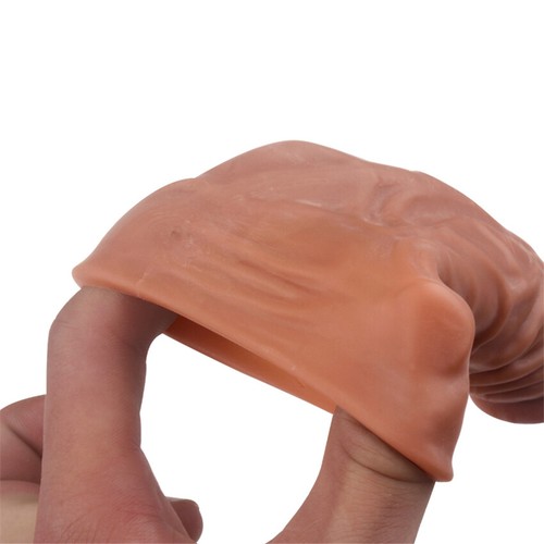 Reusable-Silicone-Condom-Realistic-Penis-Prolonged-Ejaculation-Sleeve-Enlarger - Picture 5 of 11