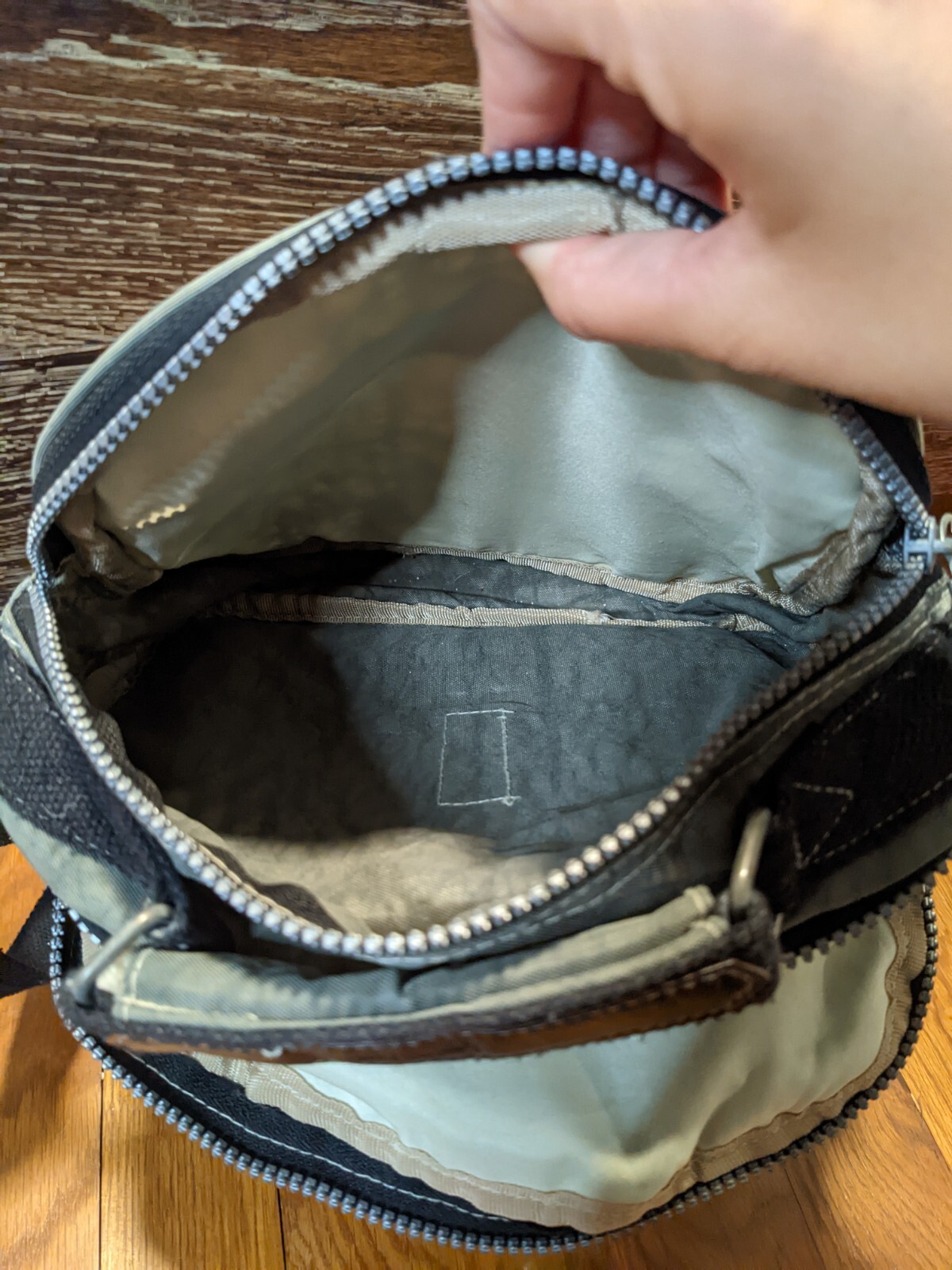 Kipling Gray Crossbody Messenger Bag Three Way Bag Gem