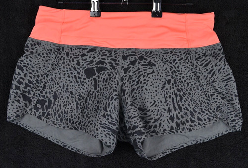 Lululemon Run Times Short Size 6 Watermark Slate Black Luxtreme