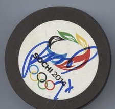 RYAN McDONAGH SIGNED AUTOGRAPH 2014 SOCHI OLYMPIC USA HOCKEY PUCK w/ COA