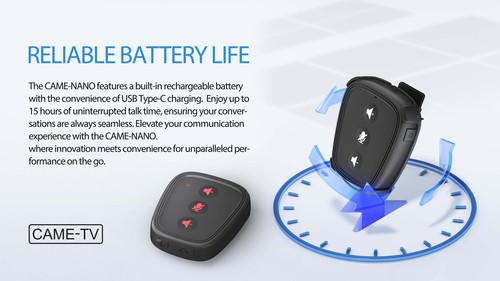 CAME-TV Nano 1.9G, A Small Digital Wireless Intercom Pod - NANO 10PCS KIT -US - Foto 20 di 23