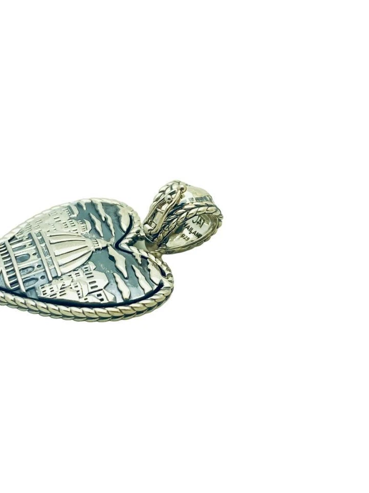 JAI John Hardy Sterling Silver Italian Love Lock Pendant Or Enhancer - Image 3 of 4