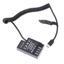 USB Type-C to DMW-BLF19/DCC12 Dummy Battery Adapter Cable for Panasonic GH4 GH5s