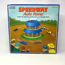 Excellent Condition Speedway Auto Racer Schylling Tin Wind-up Game - EXCELLENT 