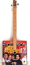 Cigar box guitar, 3 string, metal frets, piezo sound PU installed see desc 