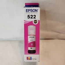 NEW GENUINE - EPSON 522 MAGENTA INK BOTTLE - T522320 Sealed Box 2029