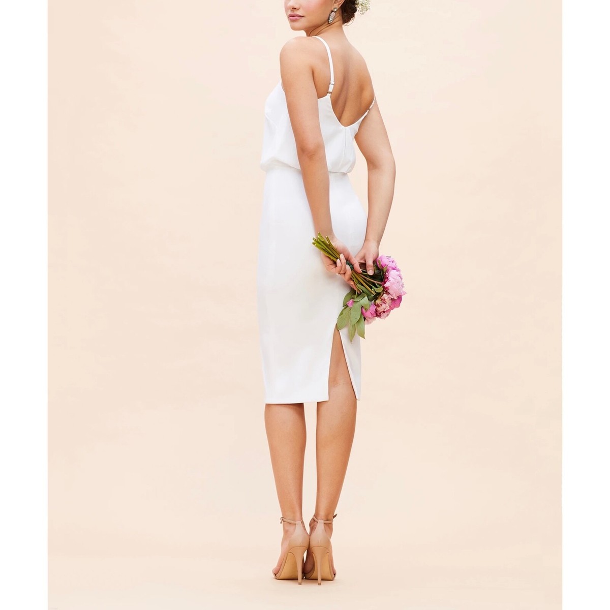 strapless open back dress Alondra Knit Maxi Dress