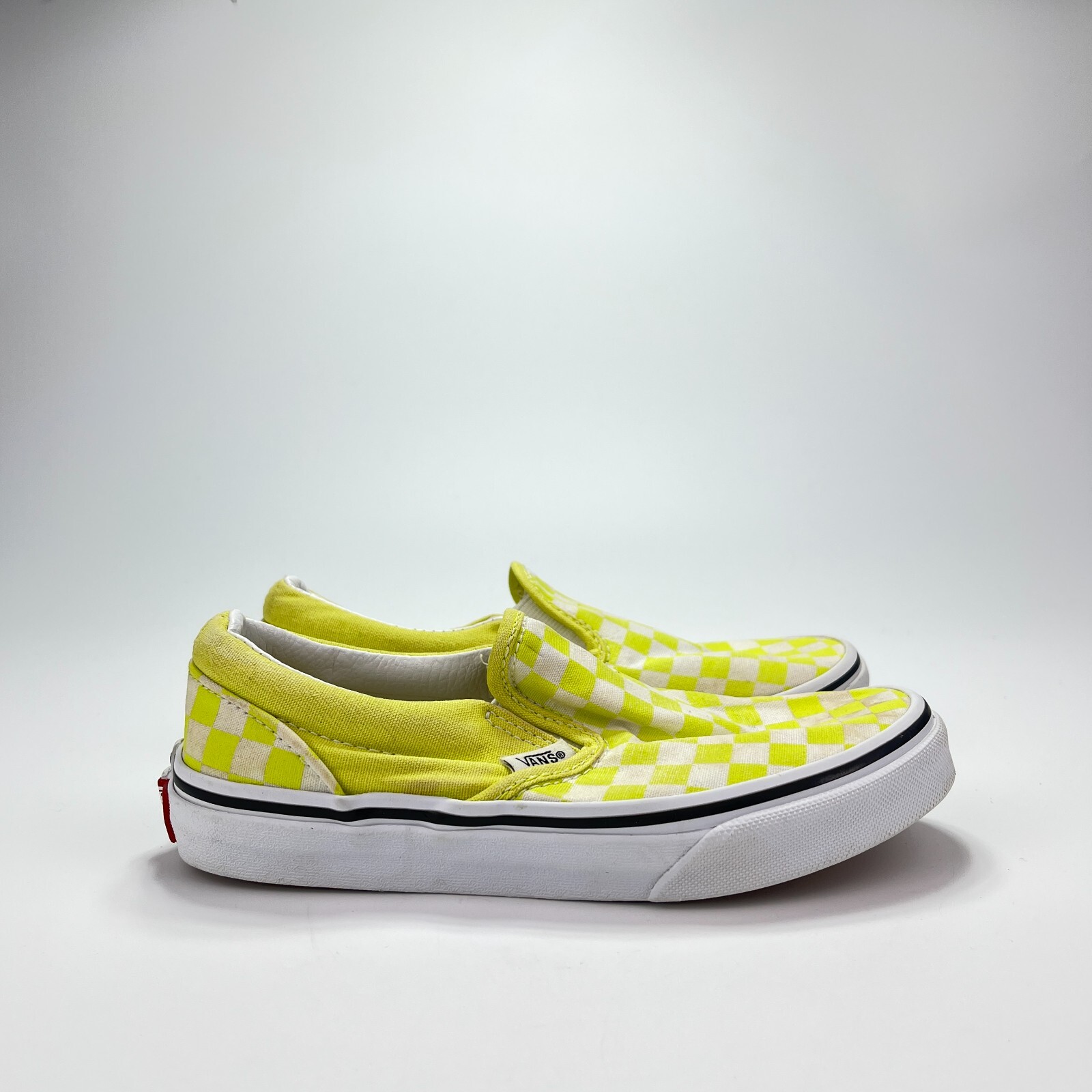 SAOLA Scarpe da skate Vans Off The Wall classiche gialle a scacchiera slip on giovani taglia 2