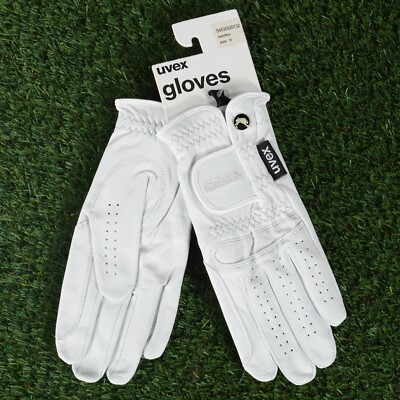UVEX TWINFLEX HORSE RIDING GLOVES SIZE 8 WHITE ~ BRAND NEW!