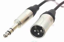 XLR Quad Microphone Cable with XLR Male to 1/4" TRS Male Connectors