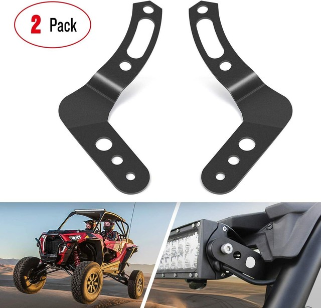 Nilight 2PCS 3032" Upper LED Light Bar Roof Mount Brackets for UTV