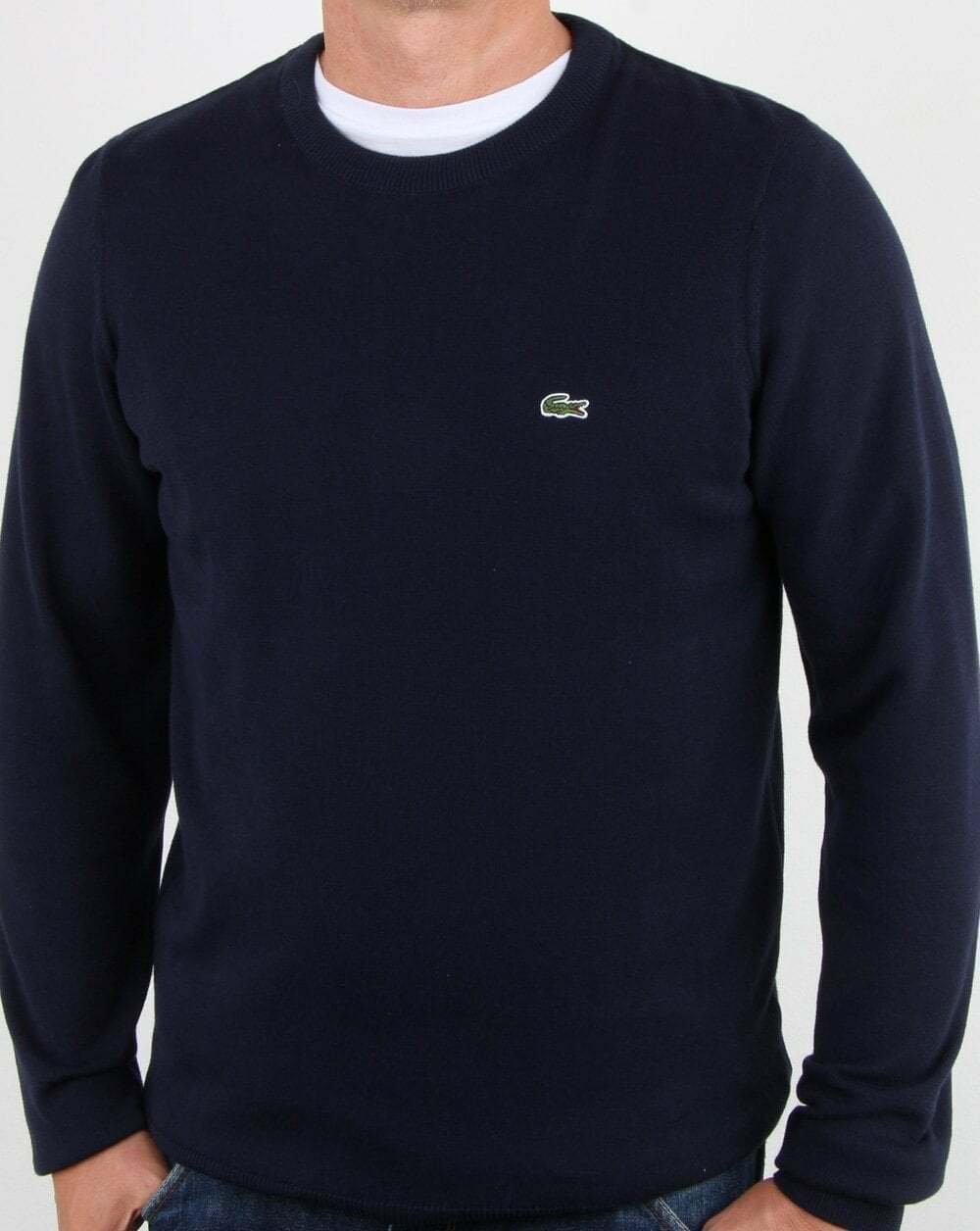 Lacoste Crew Neck Jumper Navy - Organic 