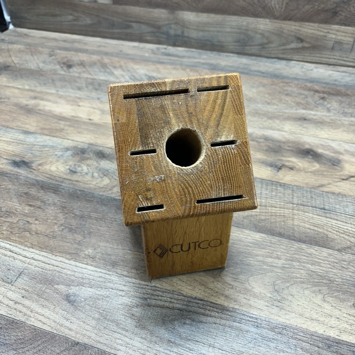 Cutco Honey Oak Slot Wooden Block for Galley Set