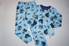 NWT STAR WARS sleepwear BOY 2 PC size S 3T-5T blue- Chest: 14.25 inches