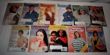 Lot of 9 The Workbasket Magazines 1990 to 1992 + 2 Quick & Easy Crochet 1986/87