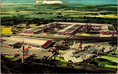 Albert Pick Motel Huntsville Alabama AL Postcard Cancel PM Clean