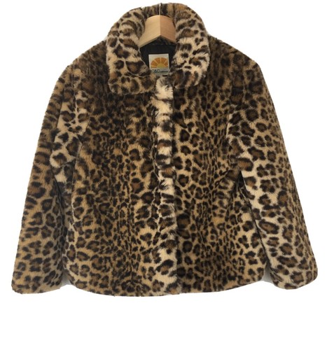 C\u0026C California Girl's Faux Fur Leopard 