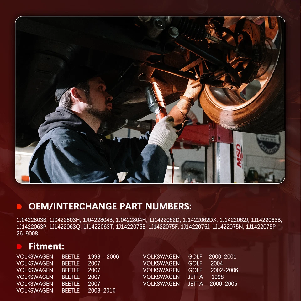 Power Steering Rack & Pinion Assembly For VW Beetle Golf Jetta 1998-10 26-9008 - Imagem 2 de 4