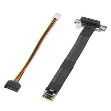 Riser PCIe x4 3.0 PCI-E 4x To M.2 M Key 2280 Riser Card Gen3.0 Cable M2 Key-M