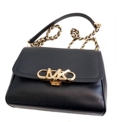 Michael Kors sac à main pour femme Parker Medium Chain Shldr Bag noir neuf - Photo 15 sur 18