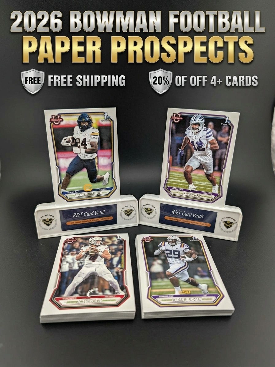 2026 Bowman Football Paper Prospects #BPP 1-BPP 200 You Pick - Complete Your Set
