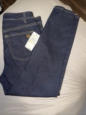Michael Kors NWT Izzy Cropped Skinny Jeans Dark Rinse Wash Women's Size 8