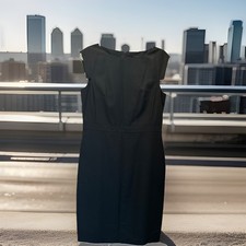 Ann Taylor Dress 8 Sheath Dress In Hunter Green