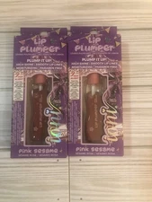 IONI Lip Plumper Pink Sesame High Shine, Moisturizing & Paraben Free (Set of 2).