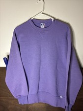 VTG 90s Russell Athletic Made In USA Blank Crewneck Sweatshirt Purple size M