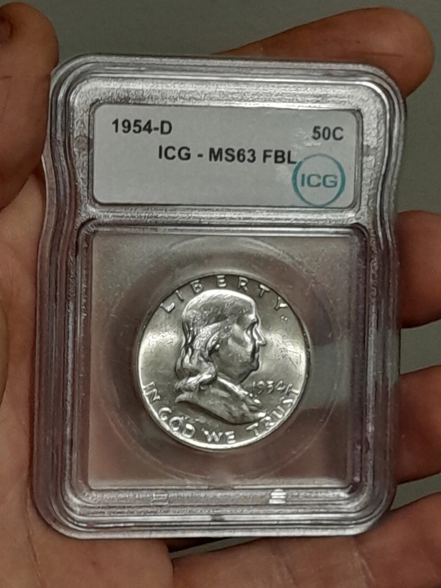 MS 63 Graded 1954 Franklin Half Dollars (1948-1963) for sale | eBay